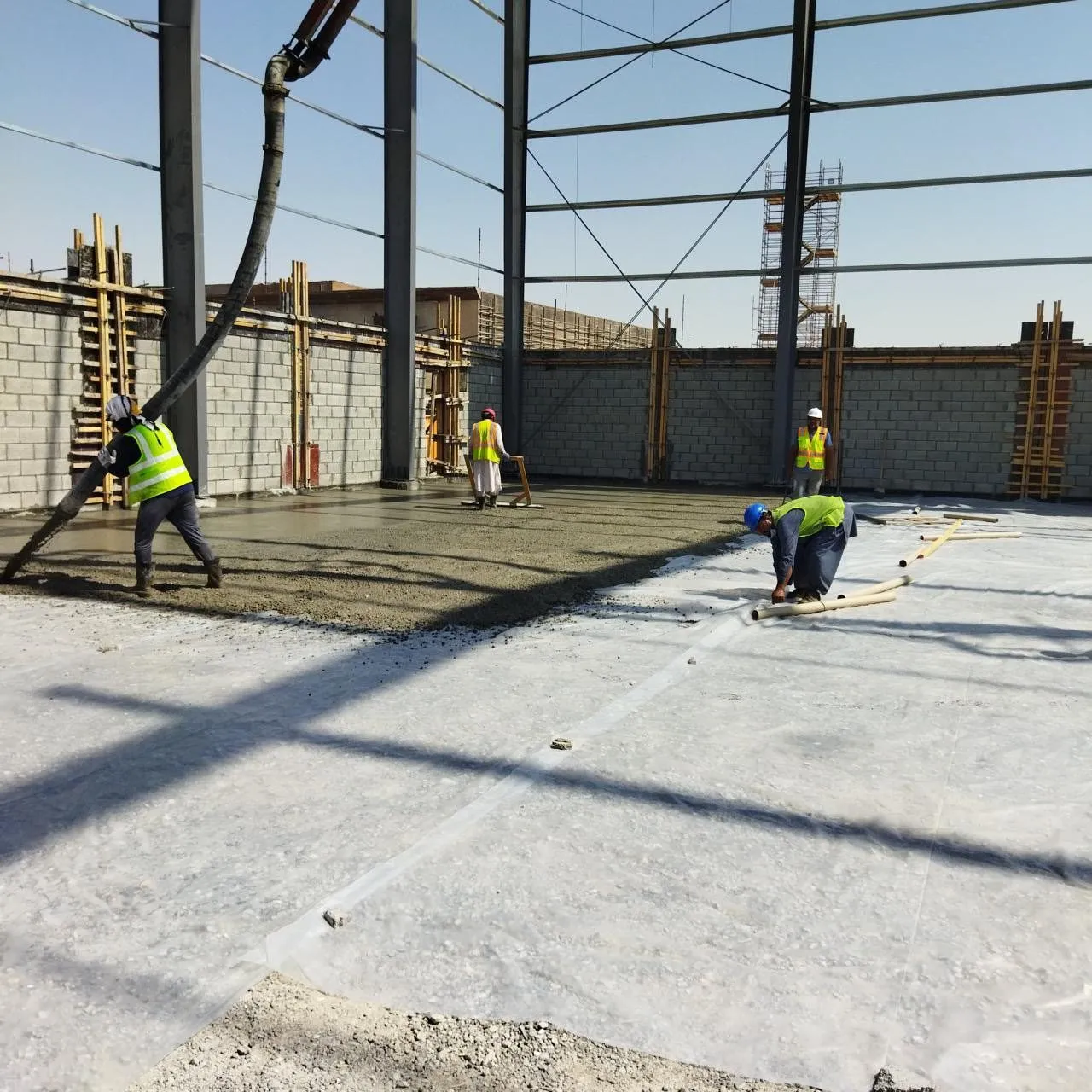 Concrete and insulation works